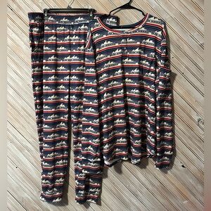 Shinesty Busch Beer Novelty Custom Soft Matching Pajama Set Festive Pattern Plus